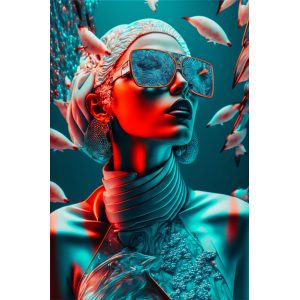 Underwater fashion 2 - Πίνακας σε καμβά