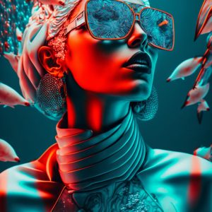 Underwater fashion 2 - Πίνακας σε καμβά