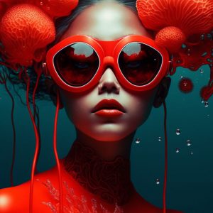 Underwater fashion - Πίνακας σε καμβά Underwater fashion - Πίνακας σε καμβά