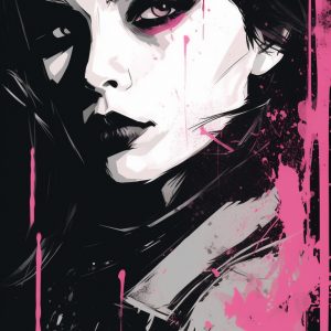 Vampire woman - Πίνακας σε καμβά Vampire woman - Πίνακας σε καμβά