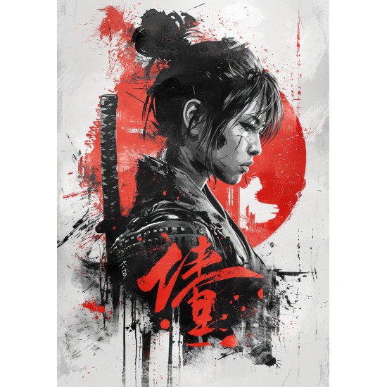 Vintage Samurai - Πίνακας σε καμβά