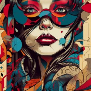 Woman of colours - Πίνακας σε καμβά Woman of colours - Πίνακας σε καμβά