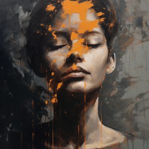 Woman who is a shadow - Πίνακας σε καμβά