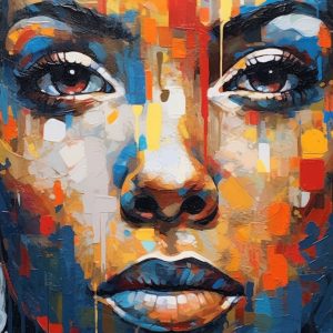 Womans face 2 - Πίνακας σε καμβά