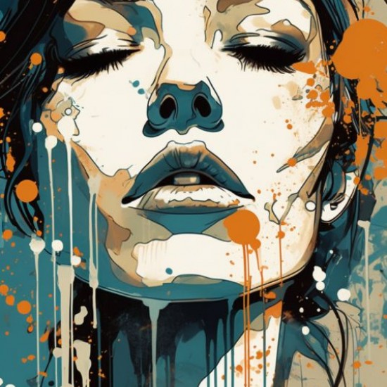 Womans face - Πίνακας σε καμβά