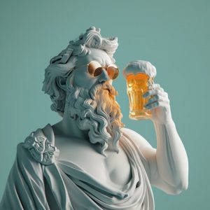 Greek god hipster - Πίνακας σε καμβά