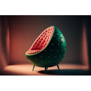 Alien chair watermelon - Πίνακας σε καμβά Alien chair watermelon - Πίνακας σε καμβά