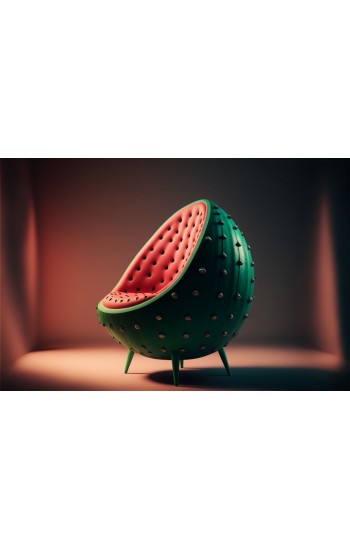 Alien chair watermelon - Πίνακας σε καμβά