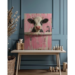Bathtub cow - Πίνακας σε καμβά
