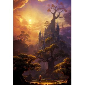 Fantasy castle - Πίνακας σε καμβά
