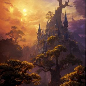 Fantasy castle - Πίνακας σε καμβά