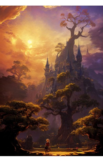 Fantasy castle - Πίνακας σε καμβά