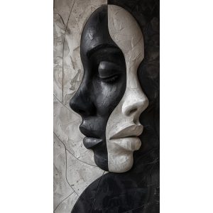 Black and white portraits - Πίνακας σε καμβά