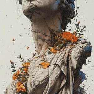 Broken marble - Πίνακας σε καμβά