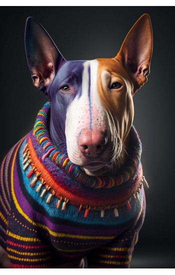 Bull terrier - Πίνακας σε καμβά