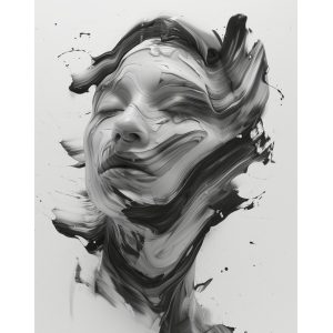 Conceptual face - Πίνακας σε καμβά