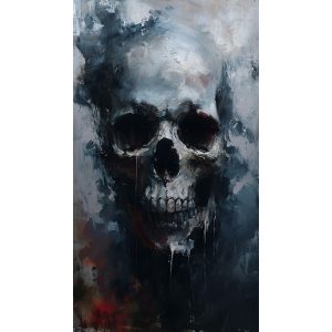 Dark skull art 1 - Πίνακας σε καμβά
