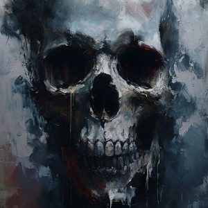Dark skull art 1 - Πίνακας σε καμβά