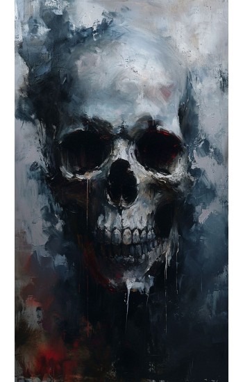 Dark skull art 1 - Πίνακας σε καμβά
