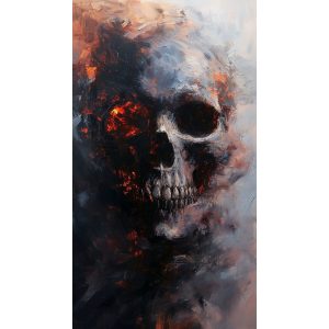 Dark skull art 2 - Πίνακας σε καμβά