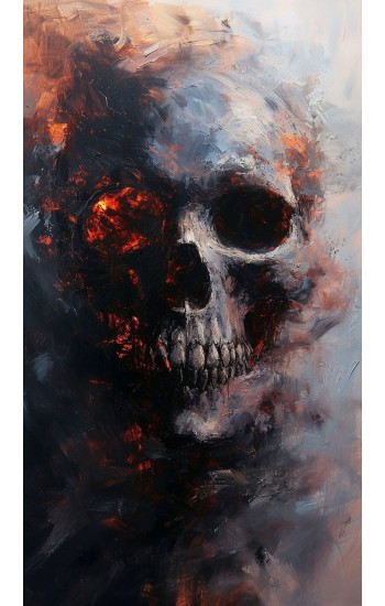 Dark skull art 2 - Πίνακας σε καμβά