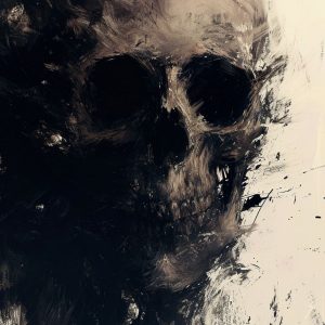 Dark skull art 3 - Πίνακας σε καμβά