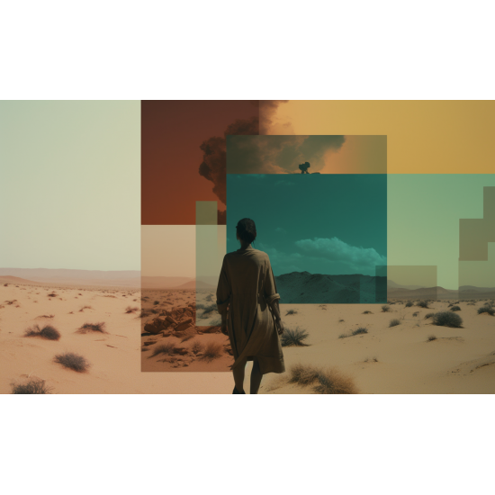 Desert walking - Πίνακας σε καμβά