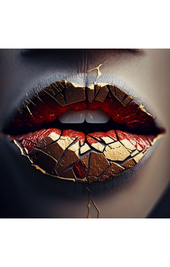 Female lips - Πίνακας σε καμβά