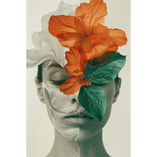 Flower woman - Πίνακας σε καμβά