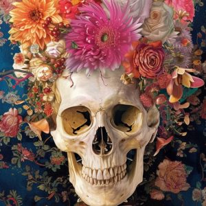 Illustration skull - Πίνακας σε καμβά