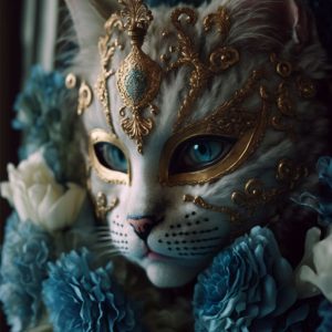 Venetian cat - Πίνακας σε καμβά