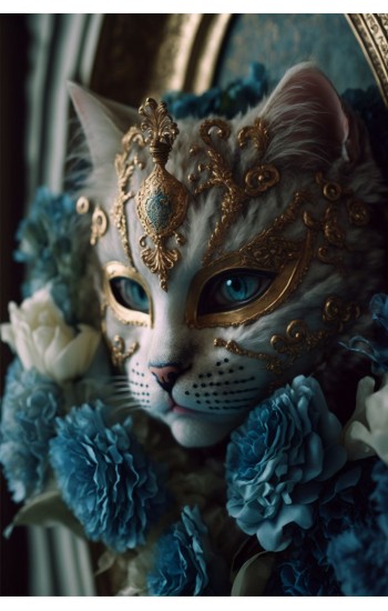 Venetian cat - Πίνακας σε καμβά