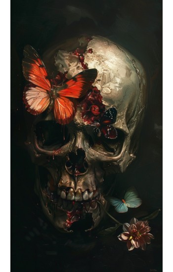Life skull - Πίνακας σε καμβά