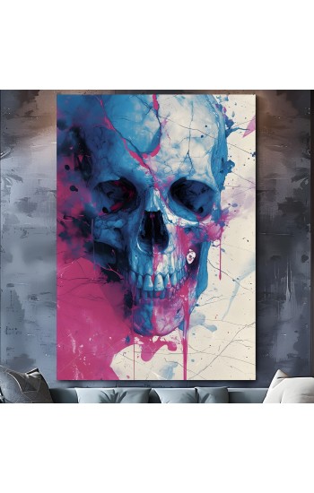 Marble skull - Πίνακας σε καμβά