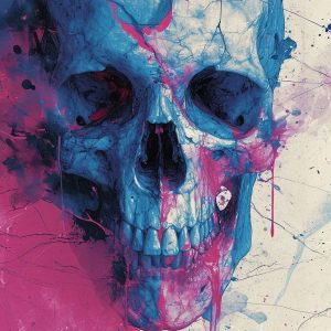 Marble skull - Πίνακας σε καμβά Marble skull - Πίνακας σε καμβά