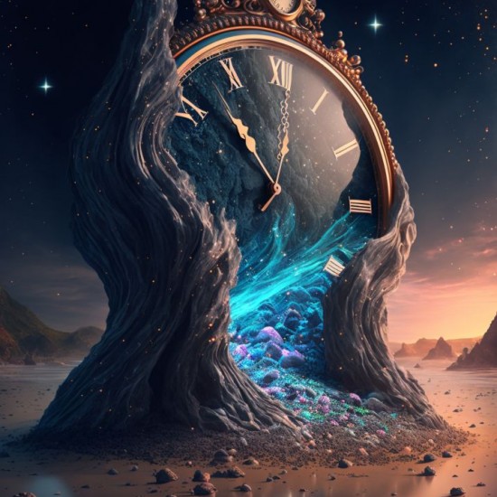 Melting clock - Πίνακας σε καμβά