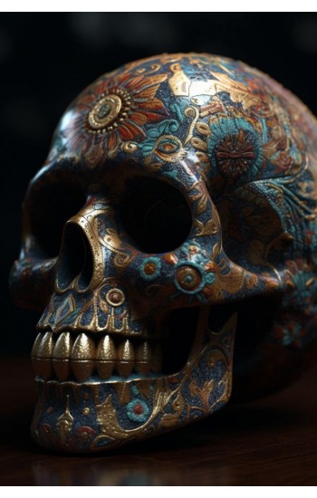 Mexican skull - Πίνακας σε καμβά