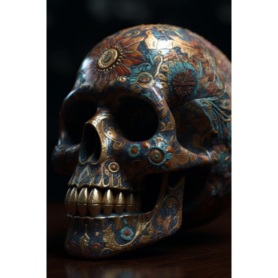 Mexican skull - Πίνακας σε καμβά Κάδρα / Καμβάδες
