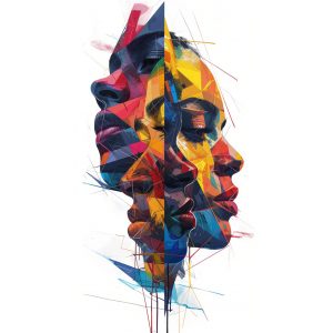 Multiple faces - Πίνακας σε καμβά