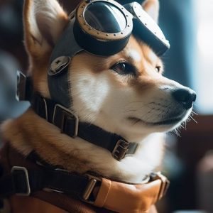Pilot dog - Πίνακας σε καμβά