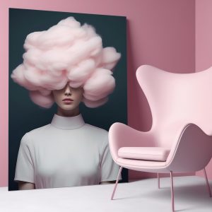 Pink cloud- Πίνακας σε καμβά