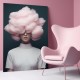 Pink cloud- Πίνακας σε καμβά Κάδρα / Καμβάδες