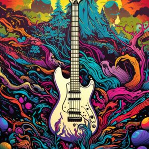 Psychedelic music - Πίνακας σε καμβά Psychedelic music - Πίνακας σε καμβά