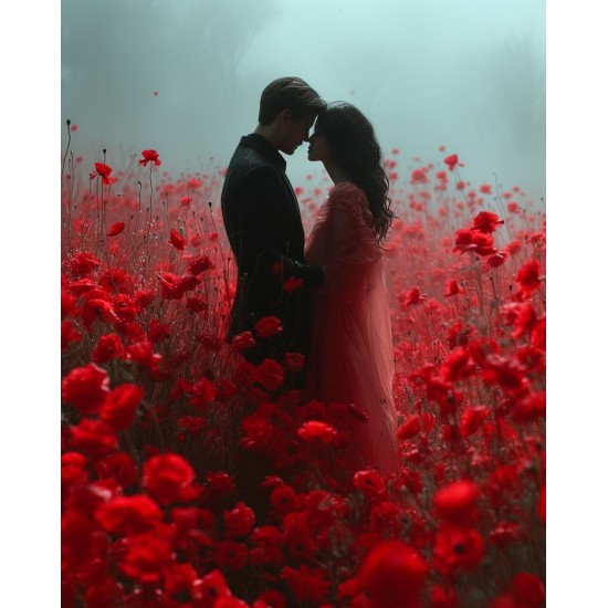 Red passion - Πίνακας σε καμβά