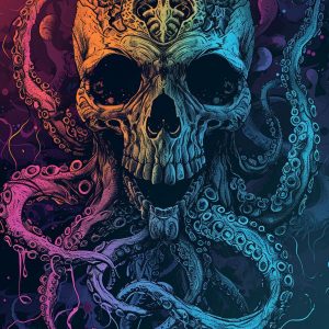 Squid skull - Πίνακας σε καμβά Squid skull - Πίνακας σε καμβά