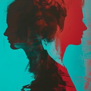 Teenage sillhouetes - Πίνακας σε καμβά