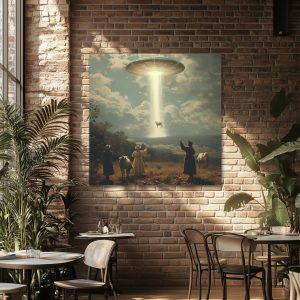 Ufo kidnaping - Πίνακας σε καμβά
