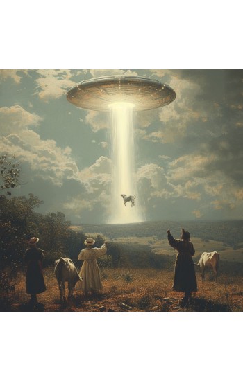 Ufo kidnaping - Πίνακας σε καμβά