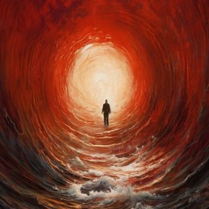 Walking on the waves - Πίνακας σε καμβά