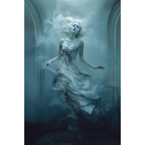 Woman underwater 3 - Πίνακας σε καμβά Κάδρα / Καμβάδες